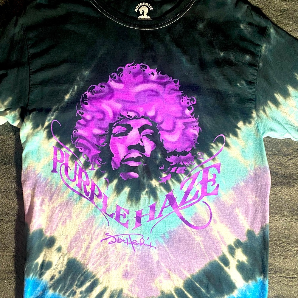 Hendrix Purple Haze Tie-Dye Graphic T-shirt